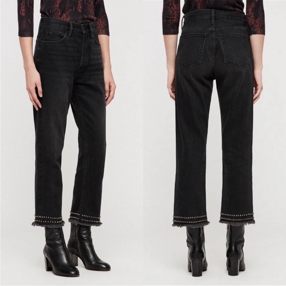AllSaints Ava stud hem jeans size 29 - Picture 1 of 16